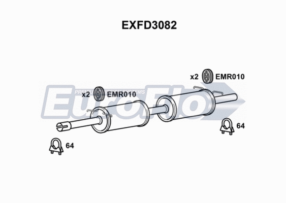 Centre Muffler (EXFD3082)