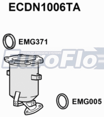 Catalytic Converter (ECDN1006TA)