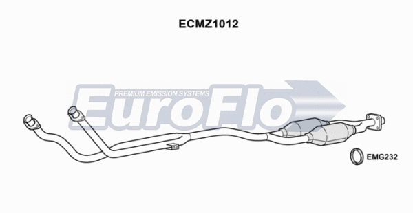 Catalytic Converter (ECMZ1012)