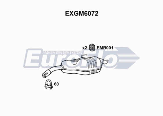 Rear Muffler (EXGM6072)