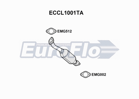 Catalytic Converter (ECCL1001TA)