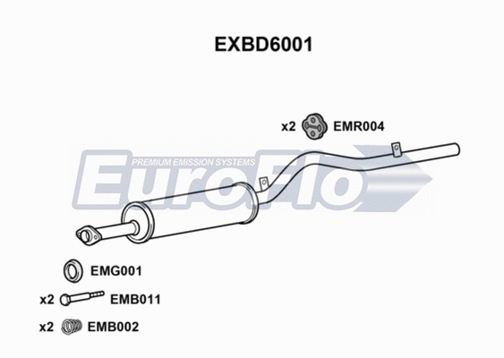 Rear Muffler (EXBD6001)