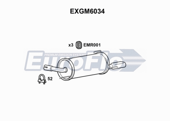Rear Muffler (EXGM6034)