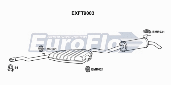 Centre/Rear Muffler (EXFT9003)