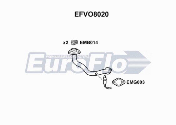 Exhaust Pipe (EFVO8020)