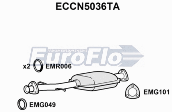 Catalytic Converter (ECCN5036TA)