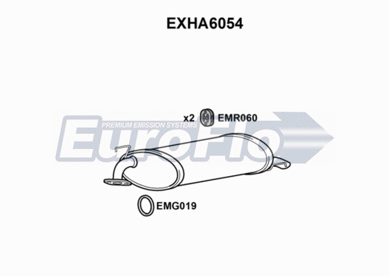 Rear Muffler (EXHA6054)