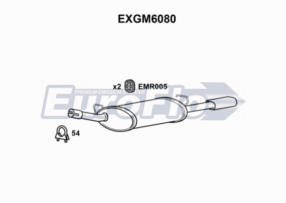 Rear Muffler (EXGM6080)