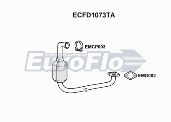 Catalytic Converter (ECFD1073TA)