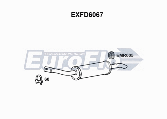 Rear Muffler (EXFD6067)