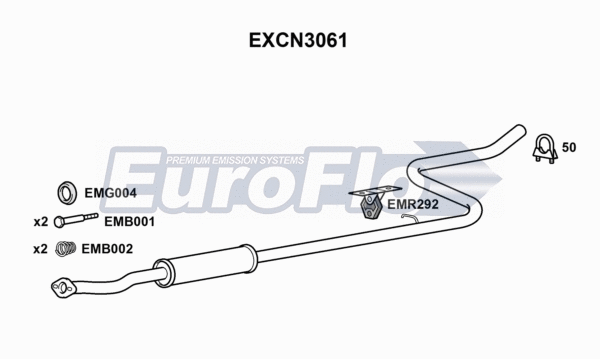 Centre Muffler (EXCN3061)