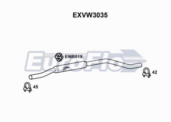 Centre Muffler (EXVW3035)