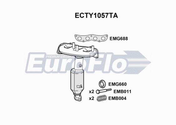 Catalytic Converter (ECTY1057TA)