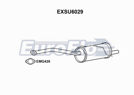 Rear Muffler (EXSU6029)