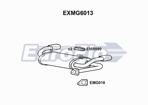Rear Muffler (EXMG6013)