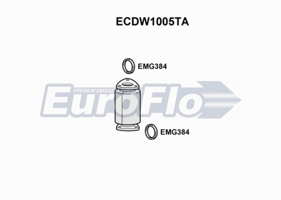 Catalytic Converter (ECDW1005TA)