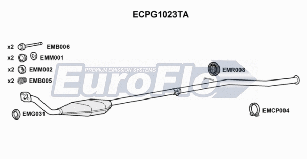 Catalytic Converter (ECPG1023TA)