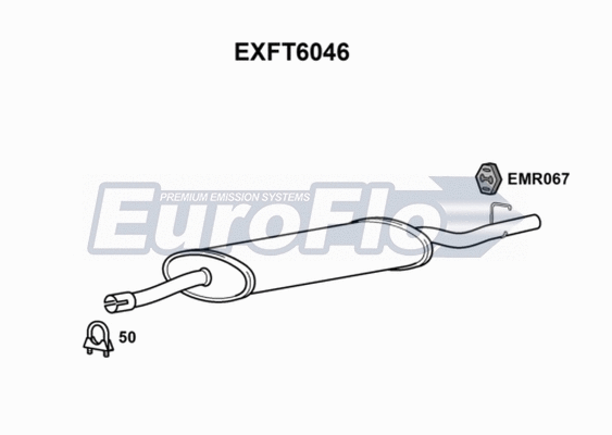 Rear Muffler (EXFT6046)