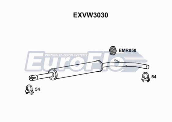 Centre Muffler (EXVW3030)