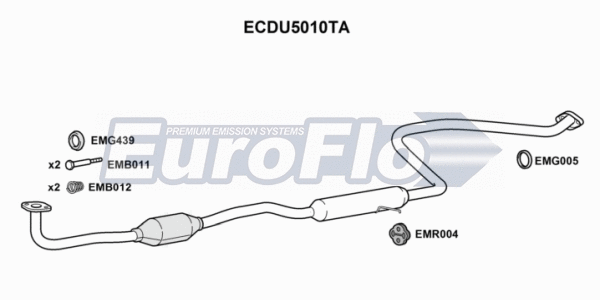 Catalytic Converter (ECDU5010TA)