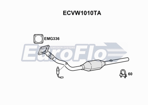 Catalytic Converter (ECVW1010TA)