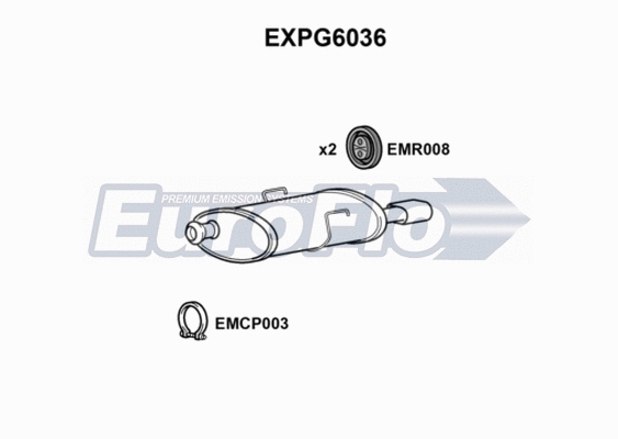 Rear Muffler (EXPG6036)
