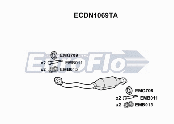 Catalytic Converter (ECDN1069TA)