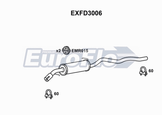 Centre Muffler (EXFD3006)