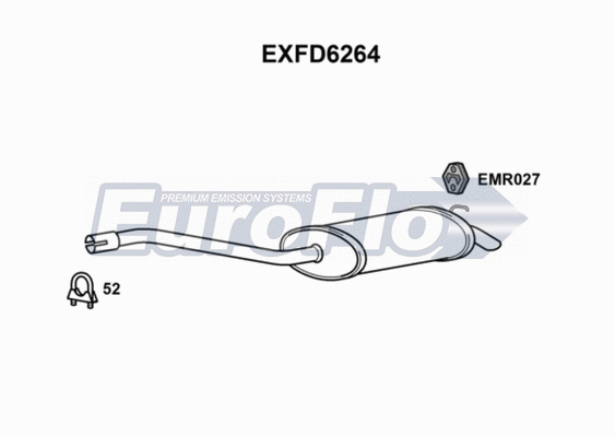 Rear Muffler (EXFD6264)