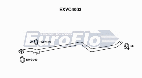 Exhaust Pipe (EXVO4003)