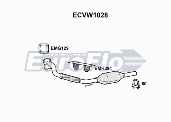 Catalytic Converter (ECVW1028)