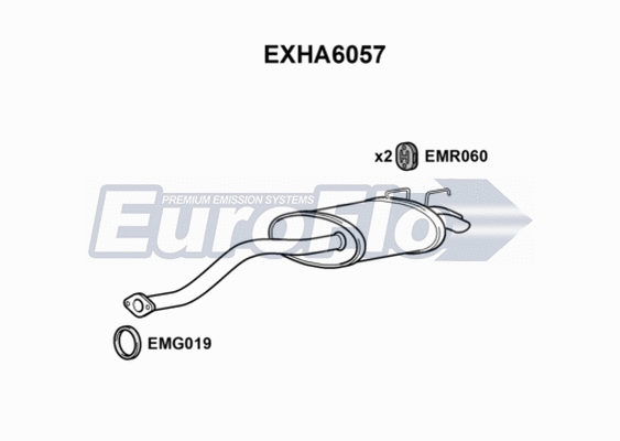 Rear Muffler (EXHA6057)