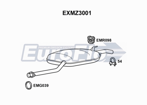 Centre Muffler (EXMZ3001)