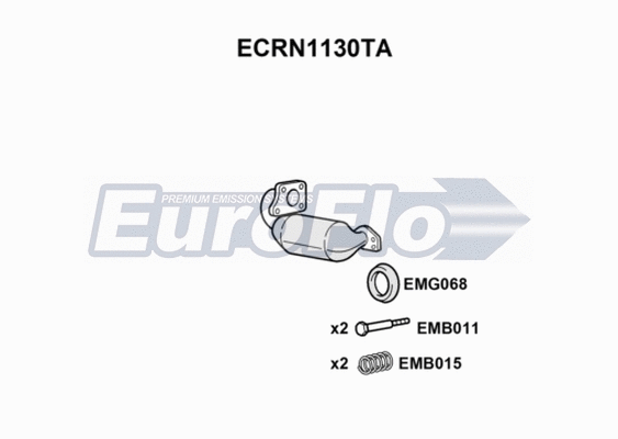 Catalytic Converter (ECRN1130TA)