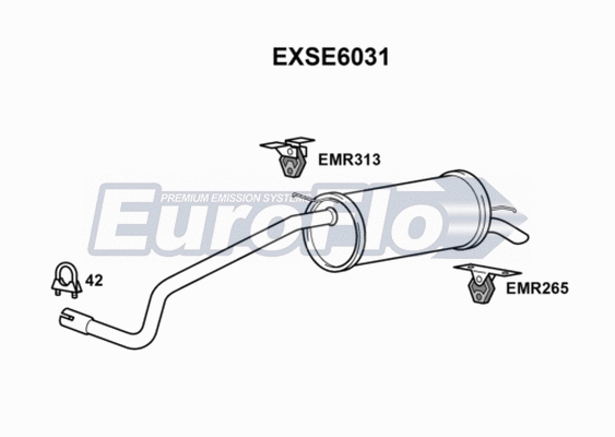 Rear Muffler (EXSE6031)