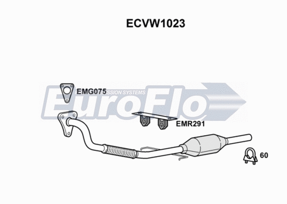 Catalytic Converter (ECVW1023)