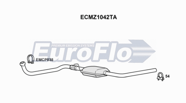 Catalytic Converter (ECMZ1042TA)