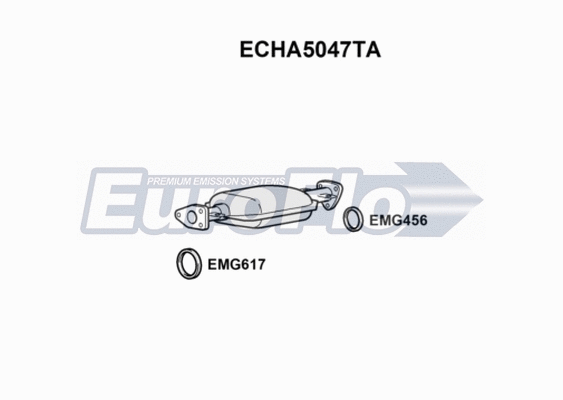 Catalytic Converter (ECHA5047TA)