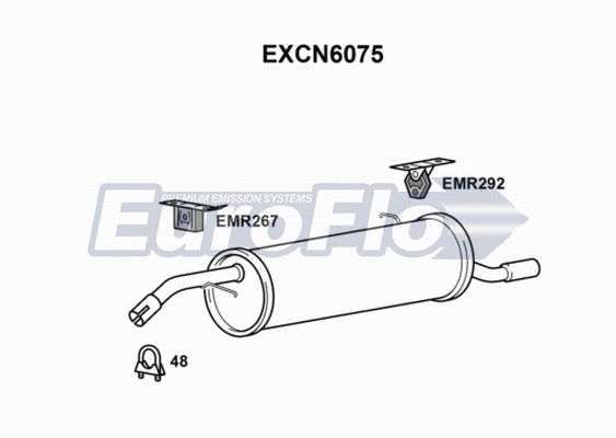 Rear Muffler (EXCN6075)