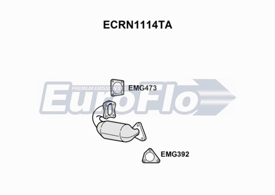 Catalytic Converter (ECRN1114TA)