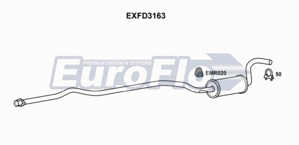 Centre Muffler (EXFD3163)