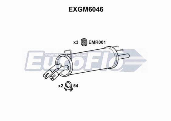 Rear Muffler (EXGM6046)