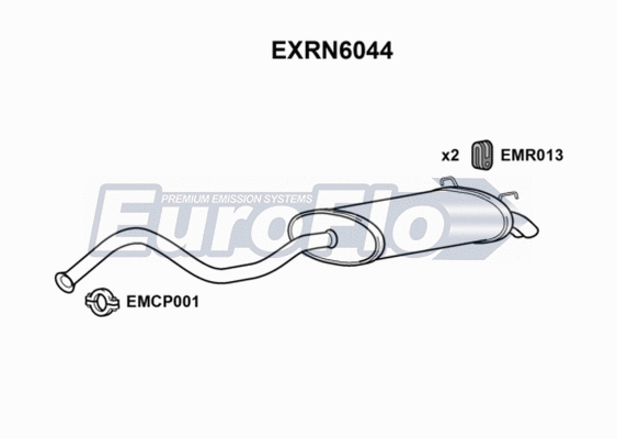 Rear Muffler (EXRN6044)