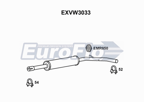 Centre Muffler (EXVW3033)