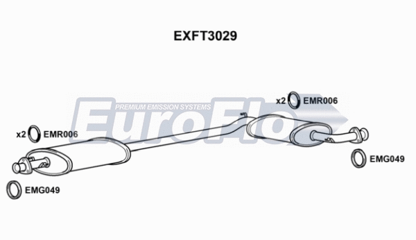 Centre Muffler (EXFT3029)