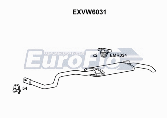 Rear Muffler (EXVW6031)