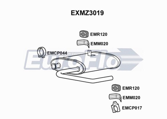 Centre Muffler (EXMZ3019)