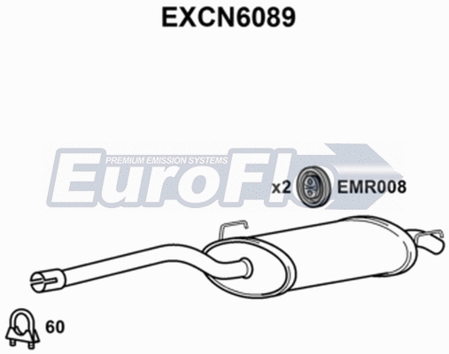 Rear Muffler (EXCN6089)