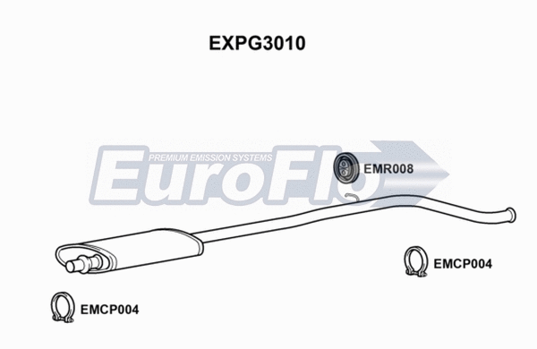 Centre Muffler (EXPG3010)
