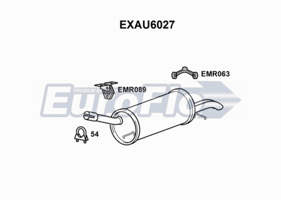 Rear Muffler (EXAU6027)